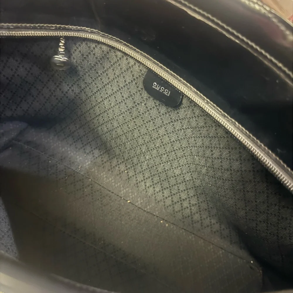 Gucci Black Shoulder Bag with Bamboo Handle with COA - Picture 11 of 11